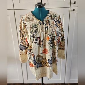 Elegant Floral Women's Blouse